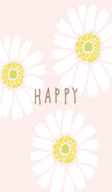 [LINE着せ替え] 3輪の白いガーベラ6の画像1