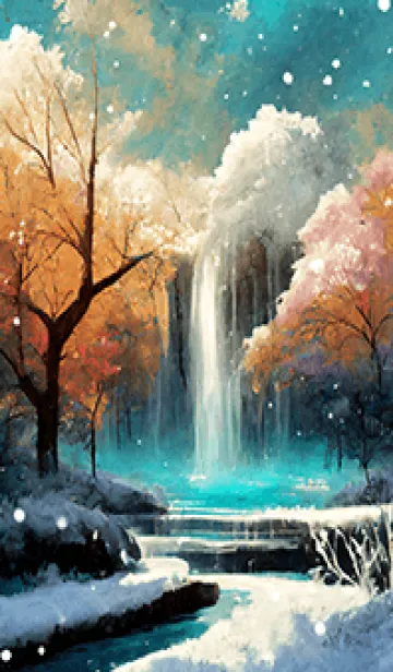 [LINE着せ替え] 優美な冬の風景の着せかえ(Winter-2040)の画像1