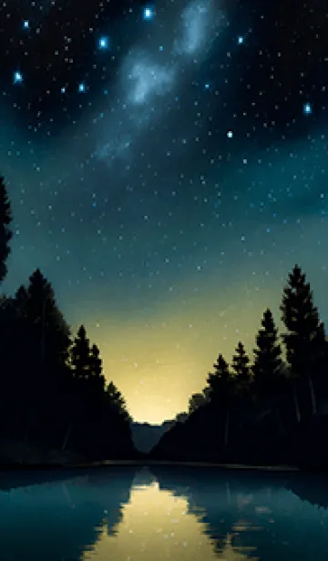 [LINE着せ替え] 穏やかな夜景の着せかえ/100の画像1