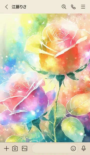 [LINE着せ替え] 薔薇(バラ)の花の着せかえ(R2033)の画像2