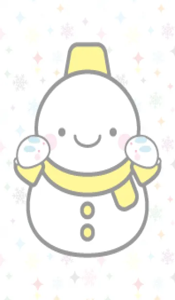 黄色雪だるま（スノーマン）の着せかえ2の着せ替えメイン画像