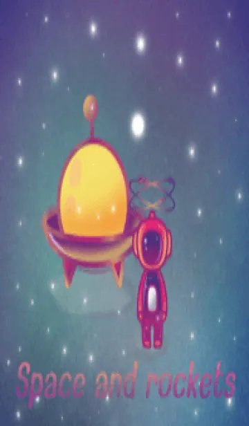 [LINE着せ替え] Space and rocketsの画像1