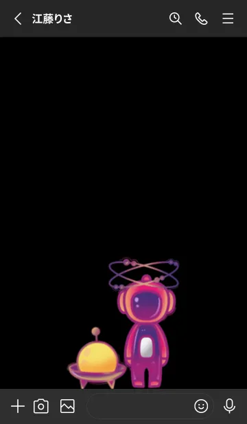 [LINE着せ替え] Space and rocketsの画像2