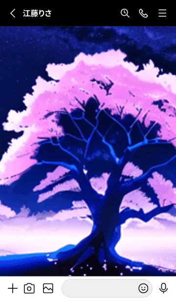 [LINE着せ替え] 冬のサクラ #BOJU07。の画像2
