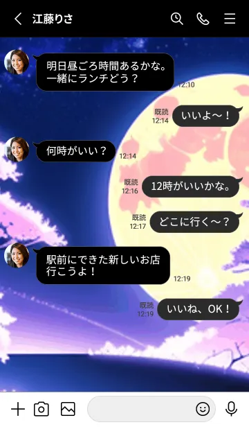 [LINE着せ替え] 冬のサクラ #BOJU03。の画像3