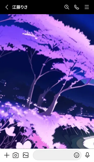 [LINE着せ替え] 冬のサクラ #BOJU020。の画像2