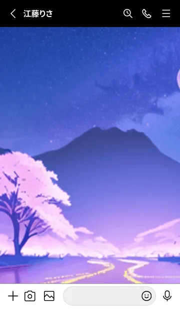 [LINE着せ替え] 冬のサクラ #BOJU010。の画像2