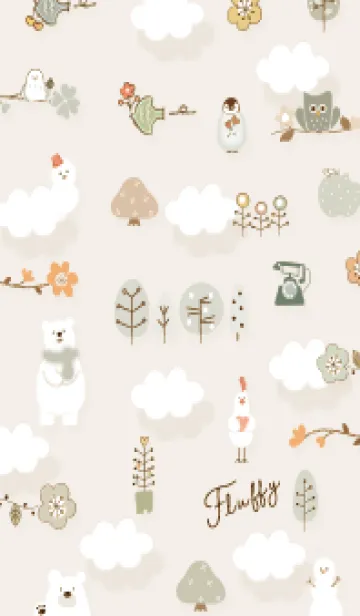 [LINE着せ替え] beige♡ふんわり05_1の画像1