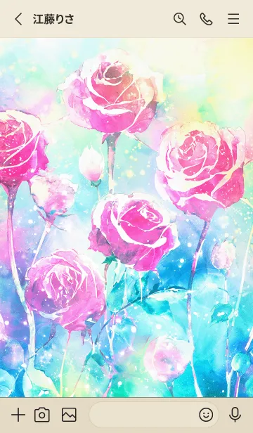 [LINE着せ替え] 薔薇(バラ)の花の着せかえ(R2038)の画像2