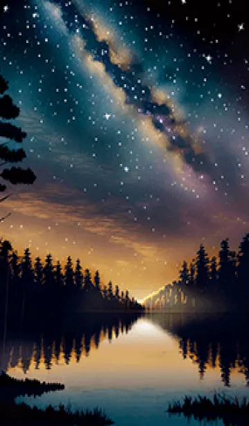 [LINE着せ替え] 穏やかな夜景の着せかえ/107の画像1