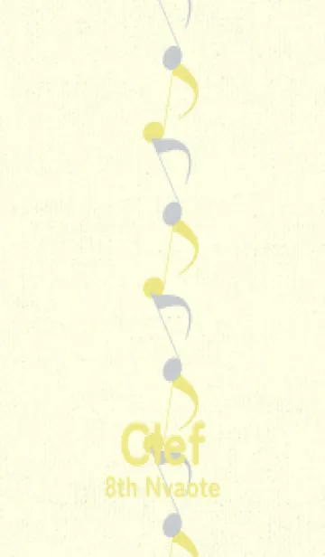 [LINE着せ替え] 八分音符1 スカイグレイの画像1