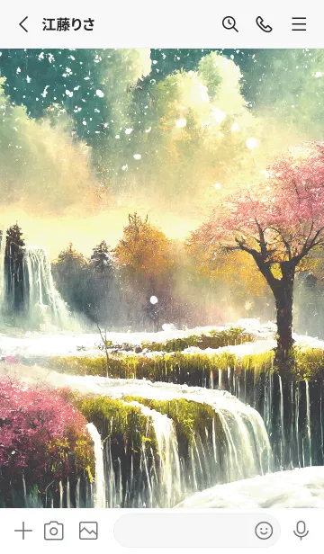 [LINE着せ替え] 優美な冬の風景の着せかえ(Winter-2069)の画像2