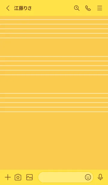 [LINE着せ替え] 五線譜1 支子色の画像2