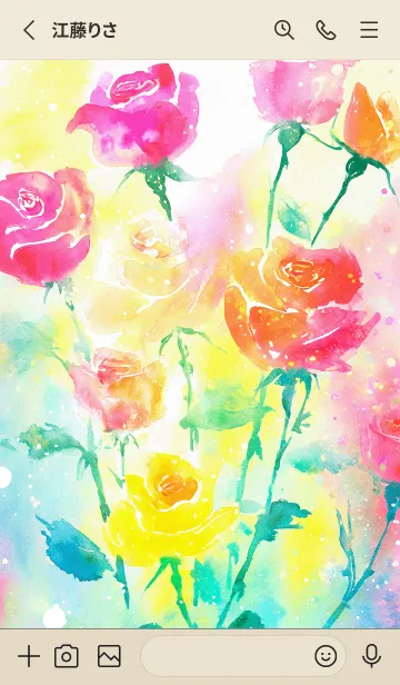 [LINE着せ替え] 薔薇(バラ)の花の着せかえ(R2048)の画像2