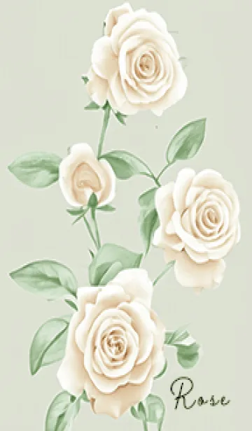 [LINE着せ替え] greenシックな薔薇04_1の画像1