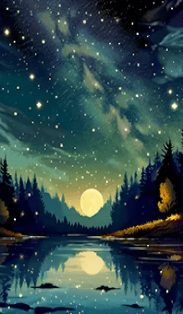 [LINE着せ替え] 穏やかな夜景の着せかえ/99の画像1