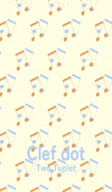 [LINE着せ替え] 2連符柄  小麦色の画像1