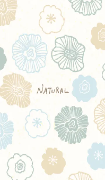 [LINE着せ替え] カラフル お花 北欧風の画像1