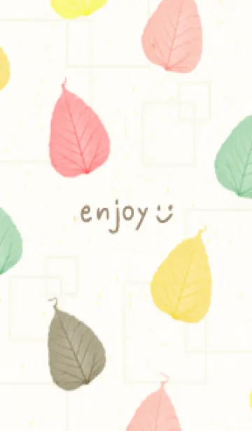 [LINE着せ替え] カラフルな葉っぱ29の画像1