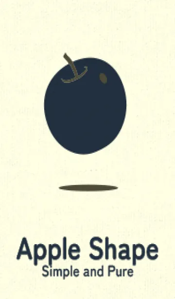 [LINE着せ替え] りんご型のきせかえ 黒紫の画像1