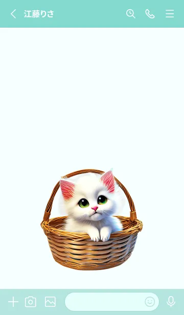 [LINE着せ替え] Cute kitten funny cat2 (JP)の画像2
