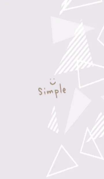 [LINE着せ替え] おしゃれ 三角 白7の画像1