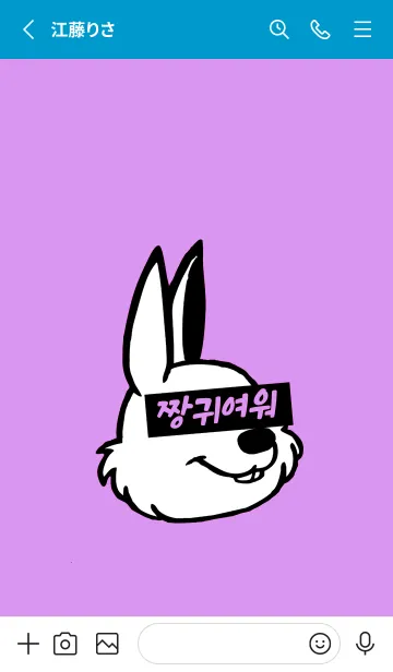 [LINE着せ替え] KOREA RABBIT THEME 124の画像2