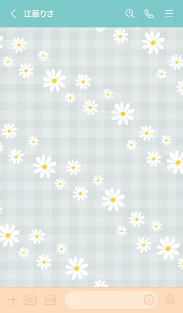 [LINE着せ替え] デイジー 斜め3の画像2