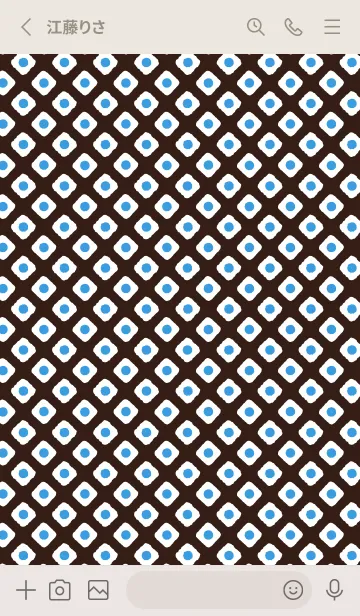 [LINE着せ替え] 鹿の子 ベージュと灰色の画像2