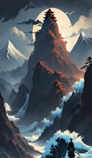 [LINE着せ替え] 浮世絵の風景- 夜 11の画像1