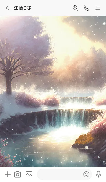 [LINE着せ替え] 優美な冬の風景の着せかえ(Winter-2072)の画像2