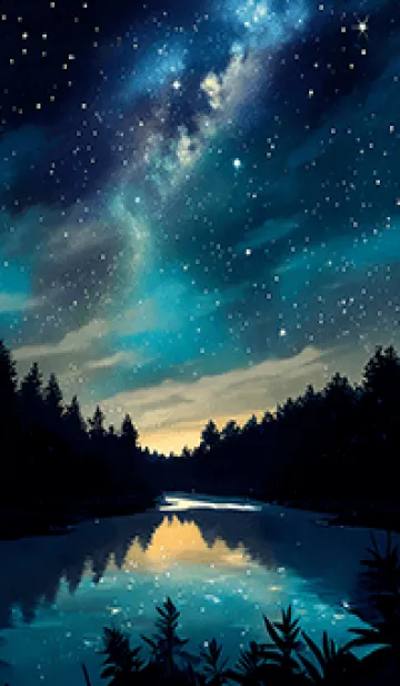 [LINE着せ替え] 穏やかな夜景の着せかえ/122の画像1