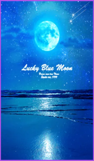 [LINE着せ替え] 運気上昇 Lucky Blue Moon15の画像1