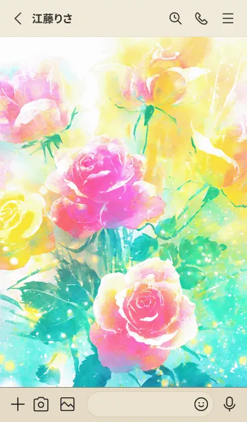 [LINE着せ替え] 薔薇(バラ)の花の着せかえ(R2056)の画像2