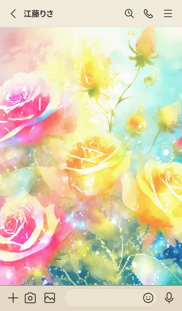 [LINE着せ替え] 薔薇(バラ)の花の着せかえ(R2058)の画像2