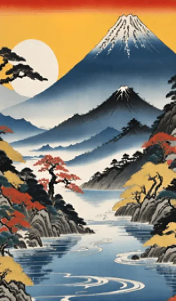 [LINE着せ替え] 浮世絵の風景-金 30の画像1