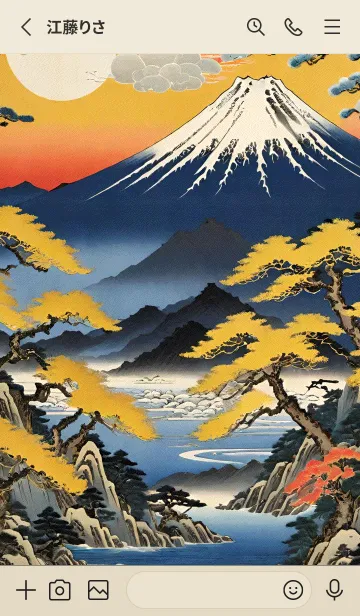 [LINE着せ替え] 浮世絵の風景-金 28の画像2