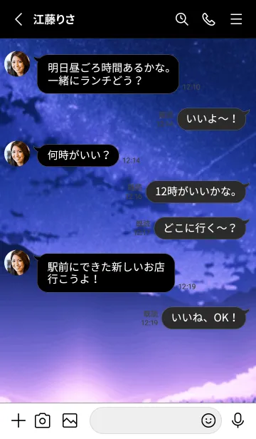 [LINE着せ替え] 冬のサクラ #BPHI025。の画像3