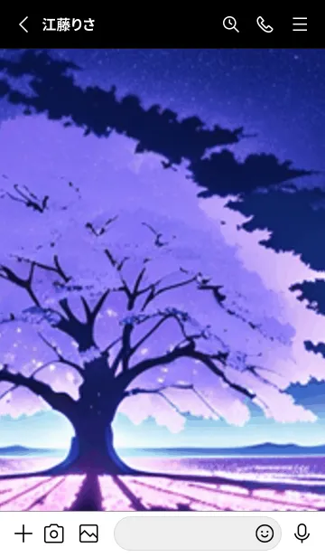 [LINE着せ替え] 冬のサクラ #BPHI016。の画像2