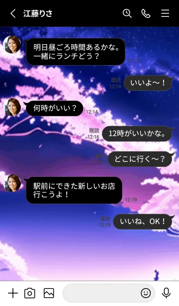 [LINE着せ替え] 冬のサクラ #BPHI05。の画像3