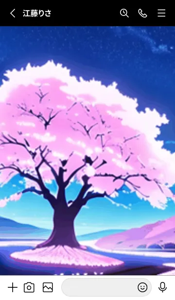 [LINE着せ替え] 冬のサクラ #BPHI029。の画像2