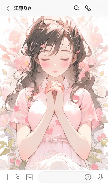 [LINE着せ替え] Girl's Prayer-フレッシュの画像2