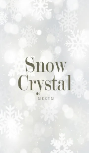 [LINE着せ替え] SnowCrystal-WHITE 20の画像1