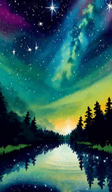 [LINE着せ替え] 穏やかな夜景の着せかえ/133の画像1