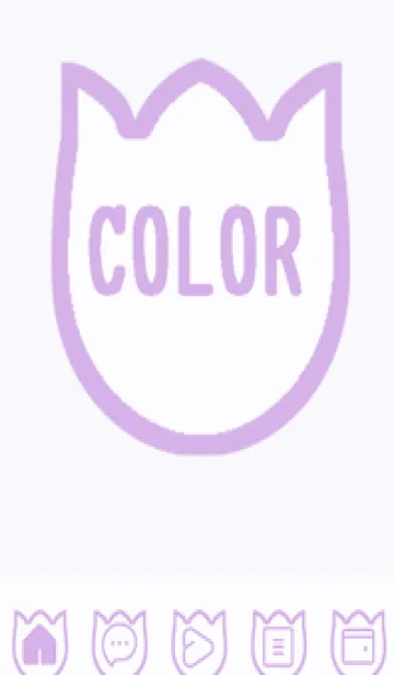 [LINE着せ替え] purple color R47の画像1