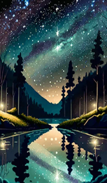 [LINE着せ替え] 穏やかな夜景の着せかえ/135の画像1