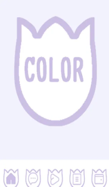 [LINE着せ替え] purple color R49の画像1