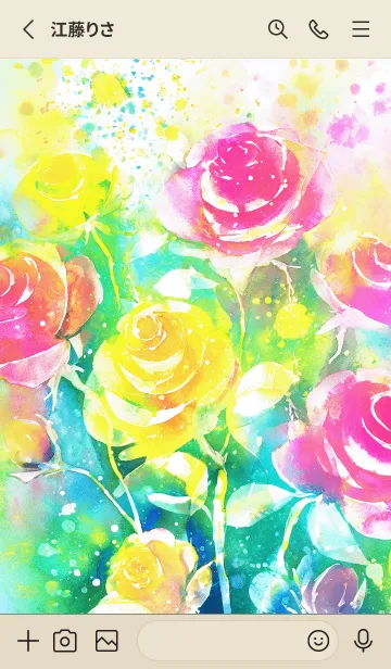 [LINE着せ替え] 薔薇(バラ)の花の着せかえ(R2065)の画像2