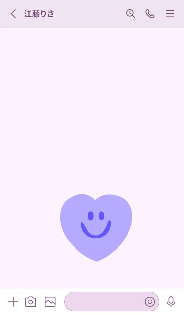 [LINE着せ替え] ハート スマイル .52の画像2