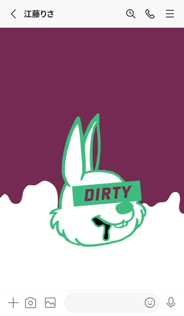 [LINE着せ替え] ダーティ ラビット 272の画像2